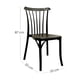 thumbnail image 2 of Ilios Innova | Set de 4 Sillas Plásticas Nordik Negro para Comedor y Exterior, Diseño Ergonómico de Polipropileno con Acabado Tipo Madera, Apilables y Resistentes para Restaurante, Jardín o Negocio, 2 of 9