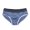 Blue, variant on zeranth Men Briefs Mid Waist Elastic Soft Breathable Anti-septic U Convex Striped Contrast Color Casual Men Underpants Underwear
