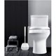 thumbnail image 5 of Juego de cepillo y soporte para inodoro, cerdas de silicona, kit de cepillo para tazón de limpieza de baño con pinzas, color blanco Xemadio HMHZ060, 5 of 9