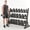 350 lb Set w/3 Tier Rack, variant on 350 lbs Rubber Hex Dumbbell Set with Rack (5-50 lbs) - Home Gym Fitness, Space Saving Strength Training Equipment for Men Women - Build Muscle, Get Fit
