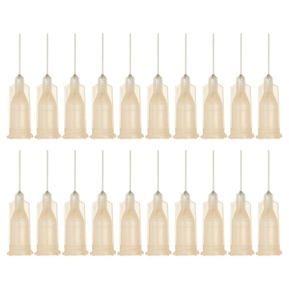 Agujas de dispensación de 26Ga, 102PCS, agujas de dispensación de punta roma de 1/2 pulgada con jeringas de bloqueo Luer para rellenar tintas líquidas, adhesivos, aceites, marrón