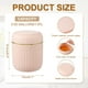 thumbnail image 2 of Bote de basura mini Uxcell con tapa, pequeño bote de reciclaje de escritorio, 2.2L rosa, 2 of 7