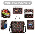 thumbnail image 2 of Pioneer Flower Floral Print Pattern Womens Lunch Box for Work,Insulated Large Lunch Bag,Leakproof Adult Lunch Bag for Work,Beach,Travel,Picnic,Camping, 2 of 6