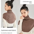 thumbnail image 3 of Weflink Winter Neck Warmer Shawl High Collar Pullover Design Soft Shoulder Accessory, 3 of 20