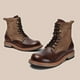 thumbnail image 2 of Botas para hombre, zapatos de cuero para hombre, botas de media caña con suela gruesa, botas de herramientas, botas de tendencia para hombre, 2 of 5