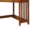 thumbnail image 3 of Toledo Contemporary Corner Desk, Medium Oak, 3 of 4