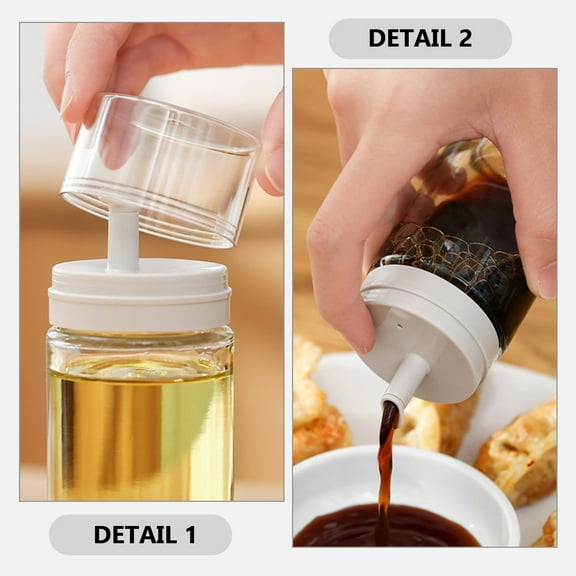 LEXSOMEO Small Oil Dispenser Bottle Vinegar Dispenser Bottle Drip-Free Condiment Dispensing Cruet Container