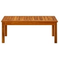 thumbnail image 4 of Patio Coffee Table Charmma Wood Patio Table 35.4"x19.6"x14.1" Solid Acacia Wood, 4 of 7