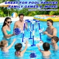 thumbnail image 2 of JBeeCtrl Pool Basketball Hoop Toys for Kids Ages 4-8 8-12 & Adult Floating Basketball Hoop Summer Outdoor Swimming Pool Games Water Play Toys Family Party for Kids（Blue）, 2 of 6