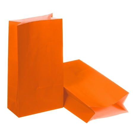 Party Favor Bag, 25 Pcs Mini Paper Candy Bags Gift Treat Celebration Orange