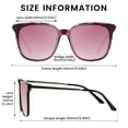 thumbnail image 3 of Gafas de Sol DUCO Sobredimensionadas Polarizadas para Mujer UV400 W016, 3 of 5