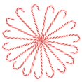 thumbnail image 2 of CNKOO 24PCS Practical Christmas Decoration Props Classical Walking Stick Shape Decor Tool(Red and White), 2 of 10