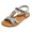 Grey, variant on Leopard Flat Dress Sandals for Women Fashion Boho Beaded Elastic Ankle Strap Walking Slip on Beach Casual Slingback Summer Shoes 2026