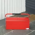 thumbnail image 2 of DURHAND Metal Tool Box Portable Steel Tool Chest Cabinet with Handle, 2 of 9