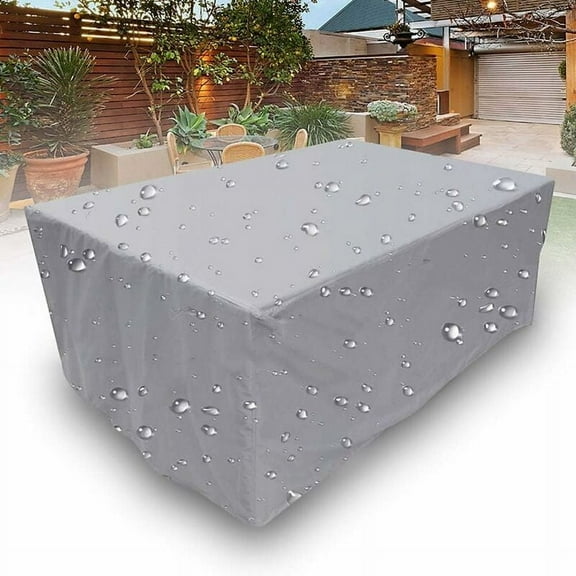 Garden Furniture Protectors, Customizable Heavy Duty Cube Patio Cover, Outdoor Tables and Chairs Sets Cover, Silver, Waterproof Patio Furniture Covers 45 * 40 * 25cm, Dustproof