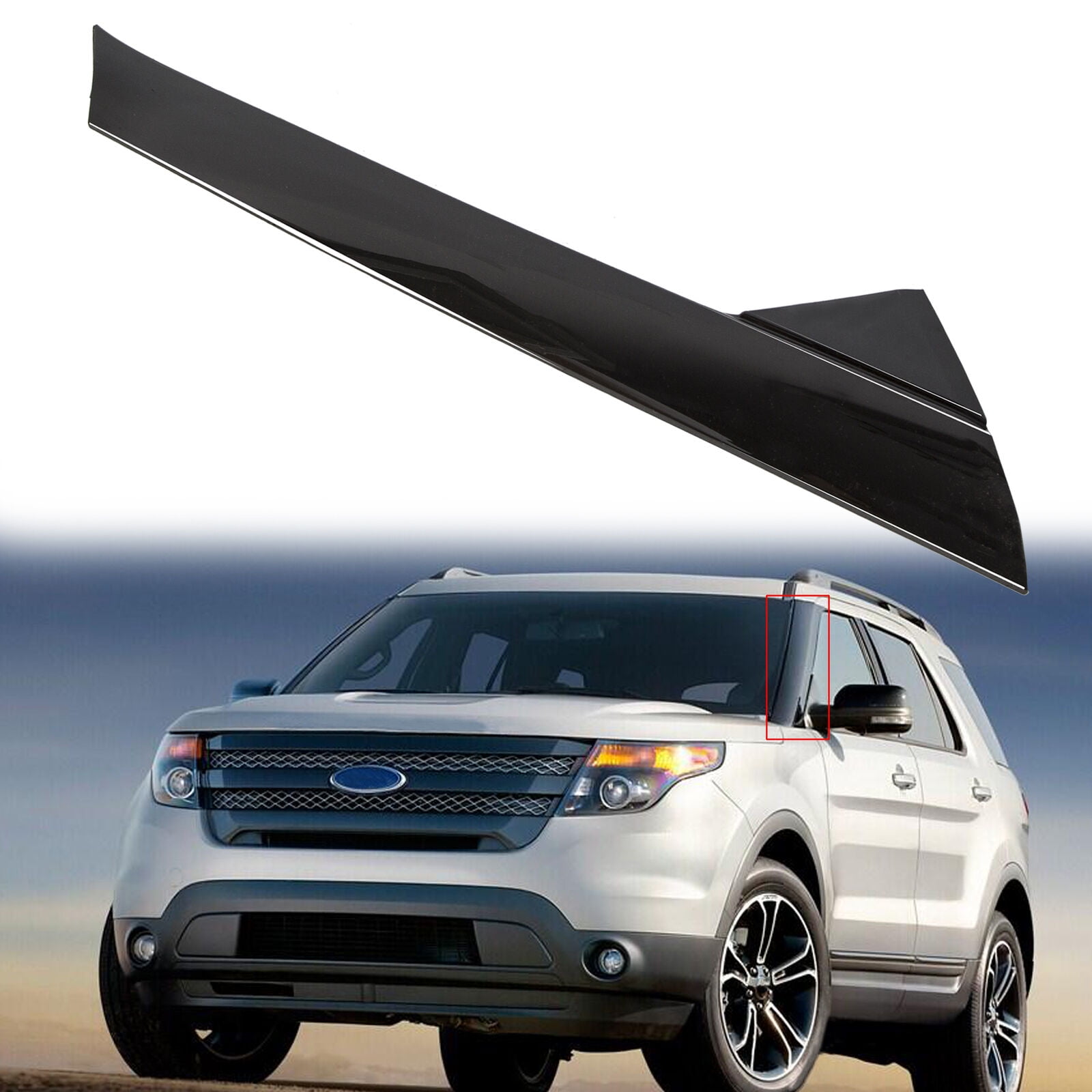 Ford Explorer outer windshield Moulding/MoldingTrim Pillar 2011-19