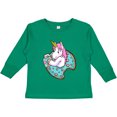 thumbnail image 3 of Inktastic Unicorn Donut Boys or Girls Long Sleeve Toddler T-Shirt, 3 of 5