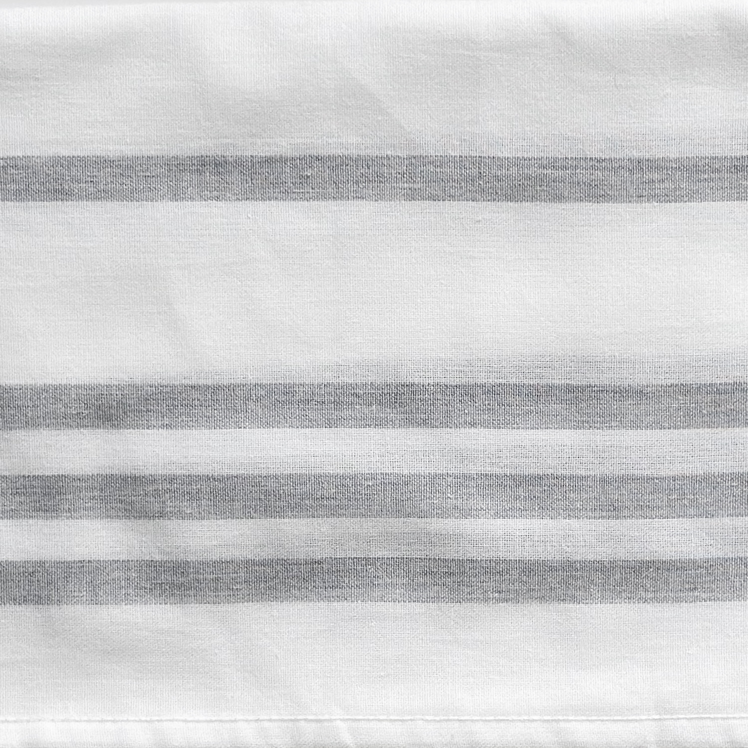 Mainstays 5-Pack Flour Sack Kitchen Towels, White & Gray Stripe, 30 in x 30 in