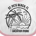 thumbnail image 4 of Inktastic Summer Vacation Mode St. Pete Beach Florida Boys or Girls Baby Bib, 4 of 4