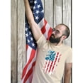 thumbnail image 2 of American Flag Grunge Style T-Shirt Men -Image by Shutterstock, Male 4X-Large, 2 of 4