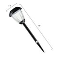 thumbnail image 2 of Pure Garden 50-LG1058 16 in. Solar Path Tall Stainless Steel Outdoor Stake Lighting for Garden - Black - Set of 8, 2 of 6