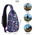 thumbnail image 5 of Cute Cartoon Axolotl Sling Bag with Adorable Kawaii Fantasy Creature Print, Lightweight Crossbody Backpack, Adjustable Strap, Durable for Outdoor and Daily Use, 5 of 5