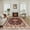 Brown, variant on SUSUZI 5.3' x 7.5' Area Rug Boho Living Room Rug, Washable Low Pile Non Slip Carpet for Bedroom, Dining Room, Retro Area Rug Indoor, Blue