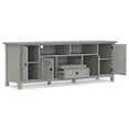 thumbnail image 5 of Amherst 72 inch Wide Solid Wood TV Stand in Fog Grey For TVs up to 80 inches, 5 of 14