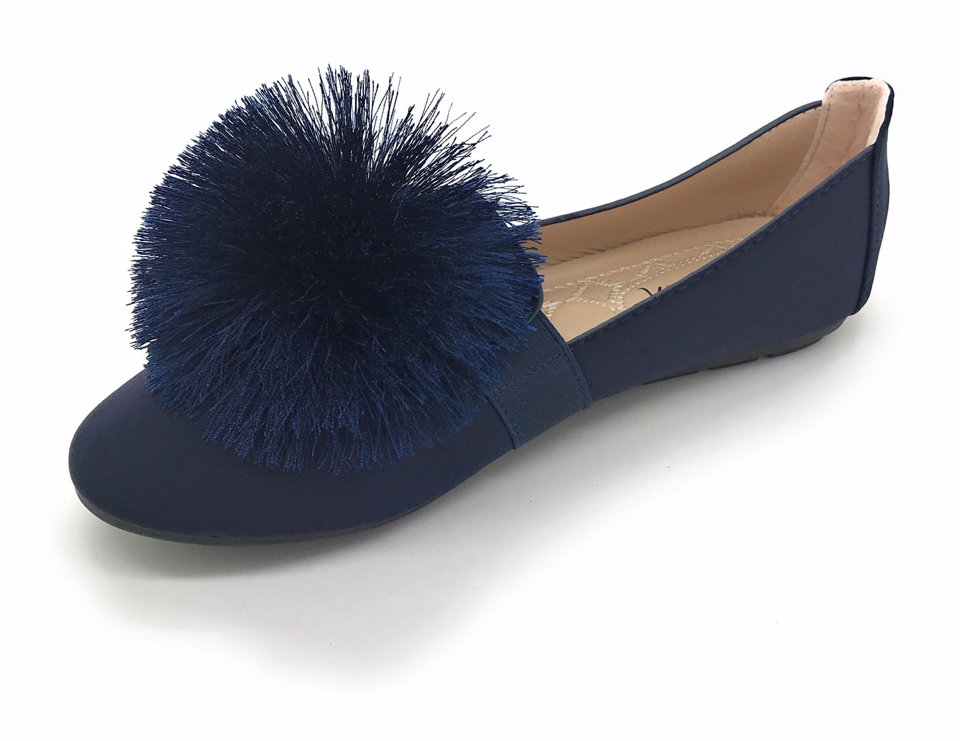 Victoria K Pom-Pom Ballerina Flats (Women)