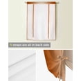 thumbnail image 5 of Burnt Orange Ombre Tie Up Curtains for Kitchen Bathroom Bedroom Windows 45 Inch Length, Modern Abstract Gradient Color Art Balloon Drape Curtains Shade Rod Pocket Drapery Curtain Panel, 42"x54", 5 of 7