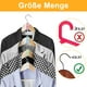 thumbnail image 3 of Organizador de armario resistente y no tóxico para ahorrar espacio, con ganchos de conexión para perchas multiusos, fabricado con plástico ABS de alta calidad y respetuoso con el medio ambiente, 3 of 7