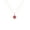 Rose, variant on Pure Elegance Lucky Shamrock Ruby Four-Leaf Clover Pendant Necklace For Women 925 Sterling Silver 14K Rose Gold Over