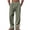Army Green, variant on Szhihuiw Mens Casual Pants Lightweight Elastic Waist Wide Leg Trousers with Pockets Plus Size Fashion