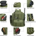 thumbnail image 2 of 42L Fishing Backpack with Rod Holders, Waterproof Fishing Tackle Backpack Fishing Bag with Hidden Shoulder Straps, Green, 2 of 16