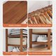 thumbnail image 3 of Perchero para Ropa, Estantes de Almacenamiento de Gran Capacidad con Varillas para Colgar, Perchero Multifunción para Sala y Dormitorio, Marron, 3 of 4
