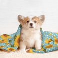 thumbnail image 4 of Yiaed White Polka Dot Sunflower Print Dog Blankets-Cat Blanket Washable for Couch Protection,Puppy Blanket, Soft Plush Reversible Throw Furniture Protector-, 4 of 8