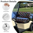 thumbnail image 5 of Pzuqiu Dog Paw Print Golf Cart Accessories Seat Covers Lightweight Golf Blanket Breathable Stretchable Protective Cushion Fits for EZGO Club Car and More 2 Person Seats Golf Carts, 5 of 7