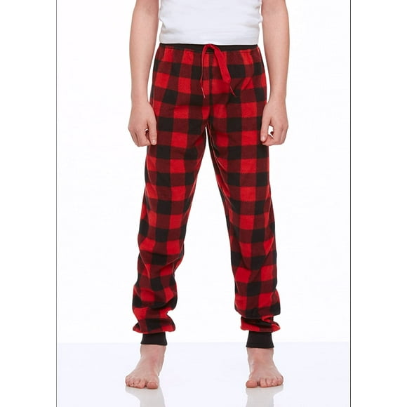 Jellifish Kids Boys Pajama Bottoms - Cozy Flannel Fleece Jogger Style PJ Pants