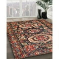 thumbnail image 2 of Ahgly Company Indoor Rectangle Traditional Saffron Red Medallion Area Rugs, 4' x 6', 2 of 6
