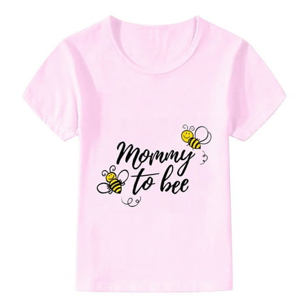 

LBECLEY Ruffle Toddler Toddler Boys Girls Cartoon Kids Tops Print Short T-Shirt Baby Sleeve Girls Tops Undershirt 4T Girl Pink 100