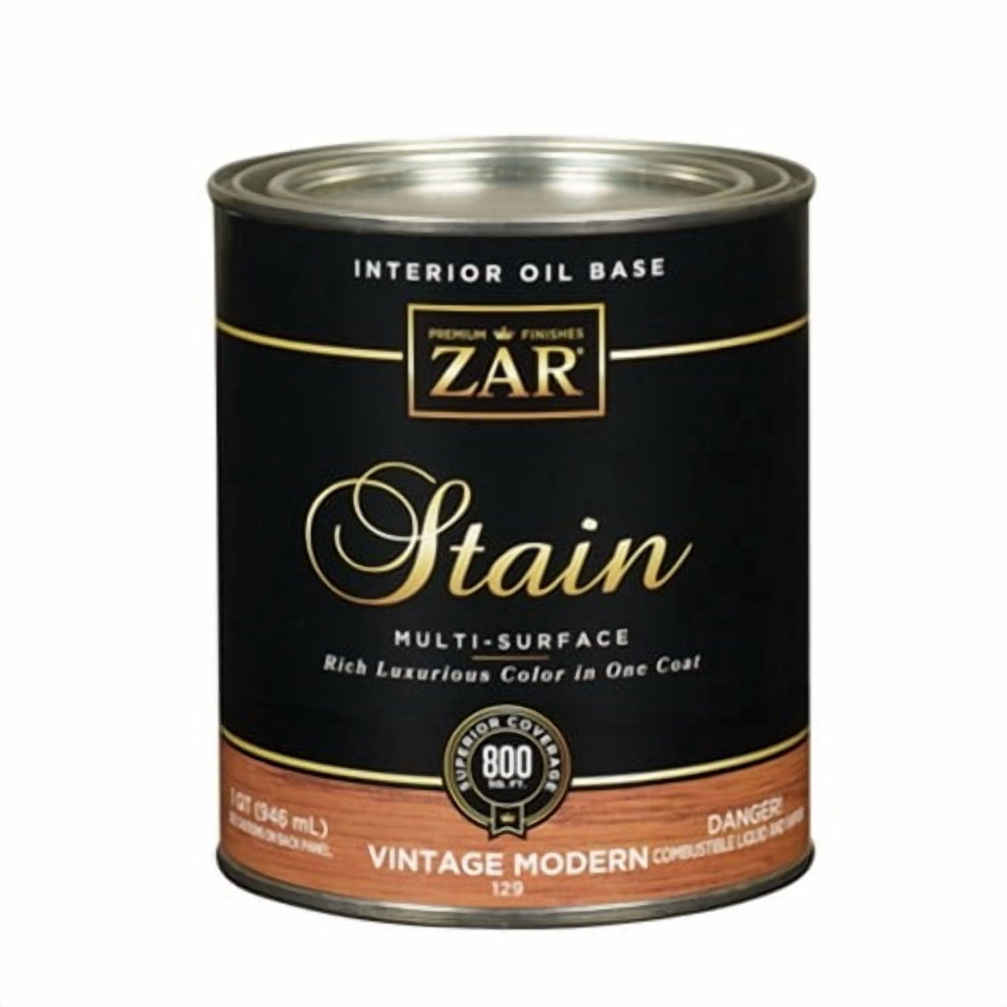 qt UGL 12912 Vintage Modern Zar Interior Oil-Based Wood Stain