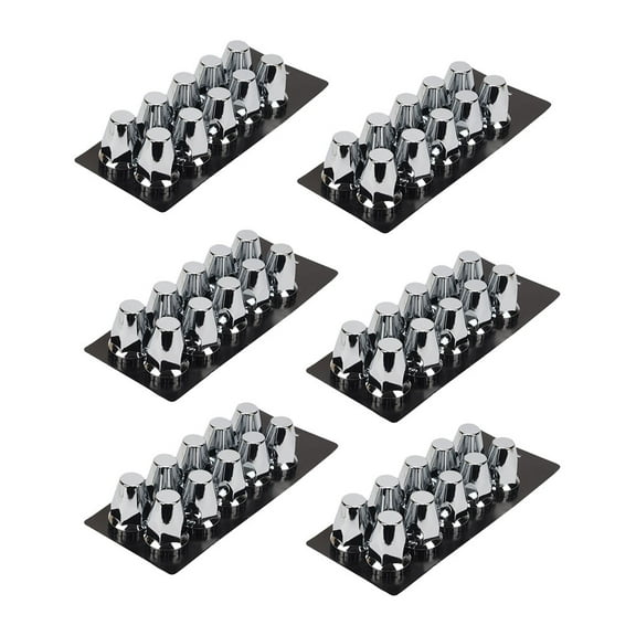 60 Pcs 33 MM Chrome Lug Nut Covers Replaces MW2203, Kenworth 001813, Newstar S-28681 S-28653, Peterbilt 001813