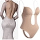 thumbnail image 3 of Body moldeador para mujer, escote en V profundo, tirantes transparentes, sin espalda, ropa interior, mono, tanga sin costuras, lencería de una pieza (XL), 3 of 5