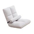 thumbnail image 2 of Silla de suelo con respaldo, sofá de suelo plegable, sofá de suelo suave y ajustable. Blanco, 2 of 9