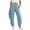 06-Light Blue, variant on Womens Linen Wide Leg Pants Casual Gaucho Pants Breathable Summer Bottoms For Daily Wear