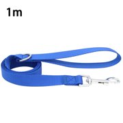 TureClos 47in Pet Walking Leash Outdoor Nylon Walking Rope Strap with Buckle Clip Pet Supplies