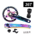 thumbnail image 3 of IXF MTB Crankset 104BCD Bike Crank 170 175 Snail Chainring 32T 34T 36T 38T rainbow oil slick 12 speed 1x 2x 3x speed Hollowtech, 3 of 6