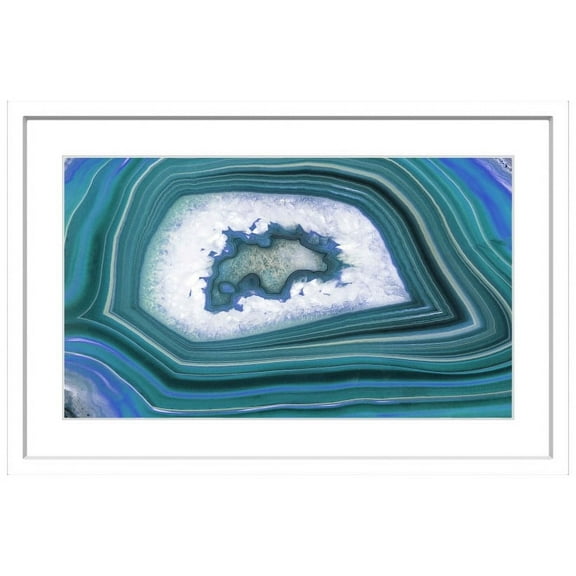 "Waves" Framed Painting Art Print, 30" x 1.5"