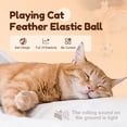 thumbnail image 4 of HeaCare Cat Buncing Ball, 2025 Cat Toy Balls with Feather, Interactive Cat Toy, High Elasticity Feather Toy for Cats, Bouncy Ball for Cats, Wobble Ball, Kitten Hunting Toy, 4 of 8