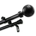 thumbnail image 3 of InStyleDesign  Desmond Adjustable Double Curtain Rod satin nickel 28-48 Inch, 3 of 5